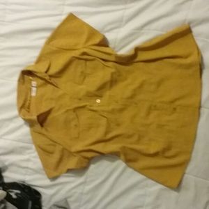 Mustard Yellow Button Up
